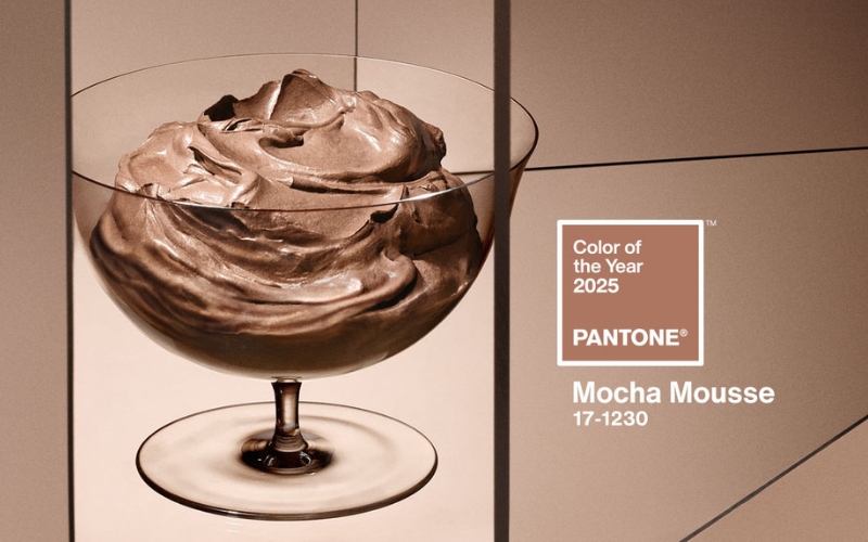 Pantone vuoden trendiväri 2025 mocha mousse
